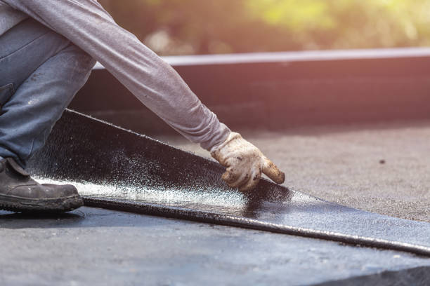 Professional Waterproofing technician working in Port Gibson, NY